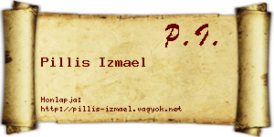 Pillis Izmael névjegykártya